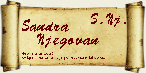 Sandra Njegovan vizit kartica